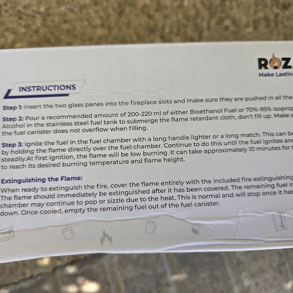 Rozato Indoor/Outdoor Tabletop Fireplace Smores Charcuterie Board Set Camping - Picture 9 of 16